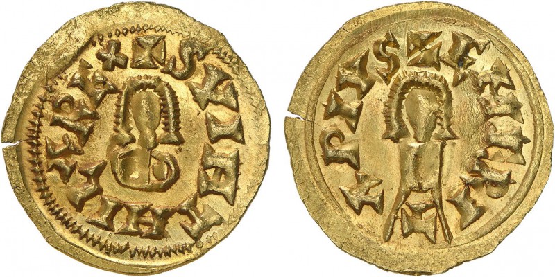 Visigoth - Suintila (621-631)
Gold - Tremissis, Emerita, CNV 327.1, 1.46g, Choi...