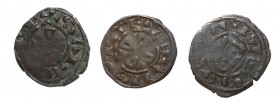 Portugal - D. Sancho II (1223-1248)
Lot (3 Coins) - Dinheiros - G.06.03, 0.85g; G.08.16, 0.67g; G.17.03, 0.77g; Good