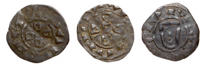 Portugal - D. Sancho II (1223-1248)
Lot (3 Coins) - Dinheiros - G.08.07, 0.69g,...