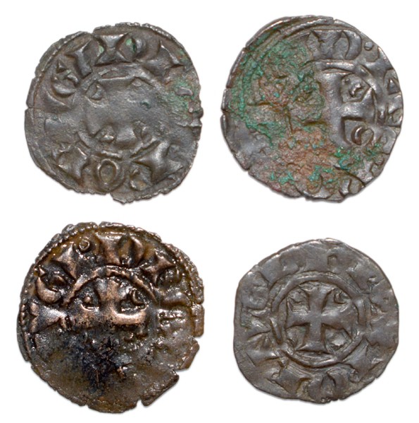 Portugal - D. Dinis I (1279-1325)
Lot (4 Coins) - Dinheiros - G.03.37, 0.72g, A...