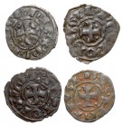 Portugal - D. Dinis I (1279-1325)
Lot (4 Coins) - Dinheiros - G.04.05, 0.72g, Good; G.04.31, 0.78g, Good; G.07.01, 0.64g, Good; G.07.48, 0.71g, Very ...