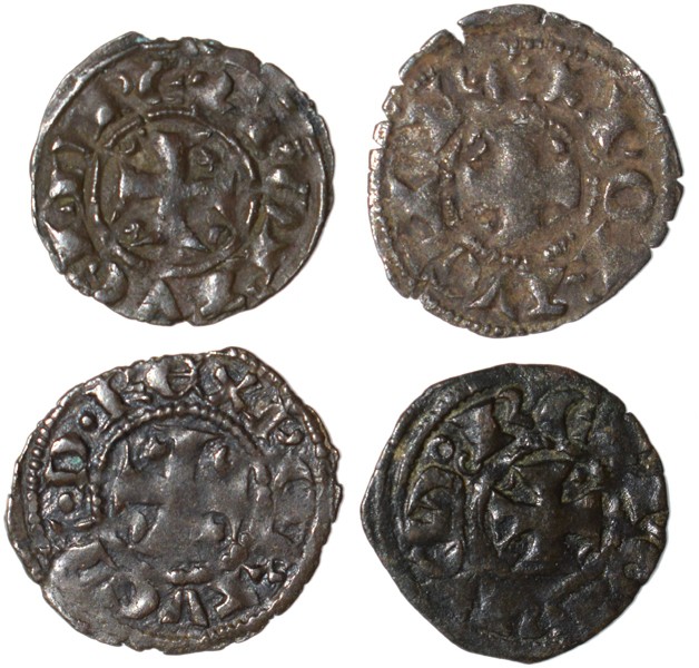 Portugal - D. Dinis I (1279-1325)
Lot (4 Coins) - Dinheiros - G.04.07, 0.80g, V...