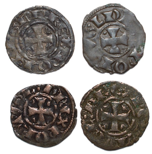 Portugal - D. Dinis I (1279-1325)
Lot (4 Coins) - Dinheiros - G.04.13, 0,76g, V...