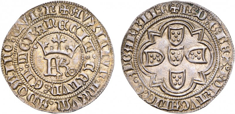 Portugal - D. Fernando I (1367-1383)
Silver - Real, FR, L center, reverse legen...