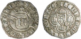 Portugal - D. Fernando I (1367-1383)
Grave, -P, +SIDOmi/nVs:michi./AIV:, lobated arches, G.19.01.-/b, 2.01g, Extremely Fine