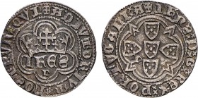 Portugal - D. João I (1385-1433)
Silver - Real de Dez Soldos, P/P, Porto, Ex-Col. Barbas, Rare, G.41.03/42.01, 2.83g, Almost Extremely Fine