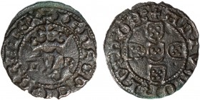 Portugal - D. João I (1385-1433)
Meio Real Branco, L-B, G.38.01, 0.68g, Choice Very Fine