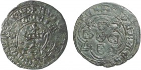 Portugal - D. Duarte I (1433-1438)
Real Branco, P, annulet on P, +ADIV(TORIVm:hos)TRVn:QVI:F/ ECIT ETERA +EDVARTVS.., rebound on obverse, G.04.01, 2....