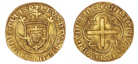 Portugal - D. Afonso V (1438-1481)
Gold - Cruzado, Lisbon, G.31.18.var.GV, JS A5.6, 3.54g, Almost Extremely Fine