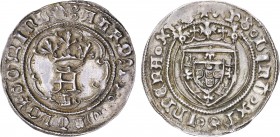 Portugal - D. Afonso V (1438-1481)
Silver - Leal, L, Lisbon, :ALFQ:RX:PORTVG+DOMINVS/+XPS.VInT.XPS.InPERA.XPS, Ex-Col. Faistauer, Very Rare, G.22.02....