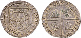 Portugal - D. Afonso V (1438-1481)
Silver - Real Grosso, shield of Castile and Leon in round shape, 10 castles, with monetary symbol (reverse), Ex-Co...