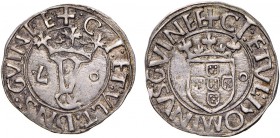 Portugal - D. João II (1481-1495)
Silver - Vintém, .L.O, +.CI:ET:VLT.:/+CI:ETVL:.., G.10.05.var, 1.90g, Choice Very Fine