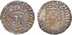 Portugal - D. João II (1481-1495)
Silver - Vintém, oLo, G.15.01, 1.89g, Almost Very Fine