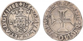 Portugal - D. Manuel I (1495-1521)
Silver - Tostão, L-V, Lisbon, Rare, G.53.02, 7.81g, Very Fine