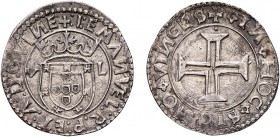 Portugal - D. Manuel I (1495-1521)
Silver - Tostão, V-L, +:I:EMANVEL.., G.48.type, 9.53g, Almost Extremely Fine