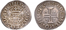 Portugal - D. Manuel I (1495-1521)
Silver - Tostão, o-V, G.44.01, 9.53g, Choice Very Fine