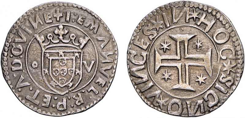 Portugal - D. Manuel I (1495-1521)
Silver - Tostão, o-V, G.44.08/44.01, 9.17g, ...