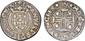 Portugal - D. Manuel I (1495-1521)
Silver - Tostão, o-V, ..ET:A D:NS:GVINE/..VINCEES, G.58.-, 8.81g, Very Fine
