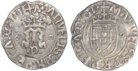 Portugal - D. Manuel I (1495-1521)
Silver - Vintém, P, GINE/GR, G.38.20, 1.74g, Very Fine