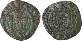 Portugal - D Manuel I (1495-1521)
Ceitil; crowned shield; castle with split open wall; sea of loose waves; Magro 2.1.6, 1.04g, Almost Good/Good