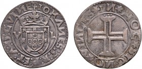 Portugal - D. João III (1521-1557)
Silver - Tostão, V-L, 1st type, "NN" retrogrades, G.98.05, 8.61g, Choice Very Fine