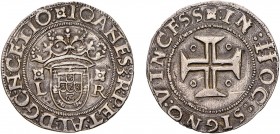 Portugal - D. João III (1521-1557)
Silver - Tostão, L-R (flower on L and R), 2nd type, G.123.03, 9.34g, Choice Very Fine