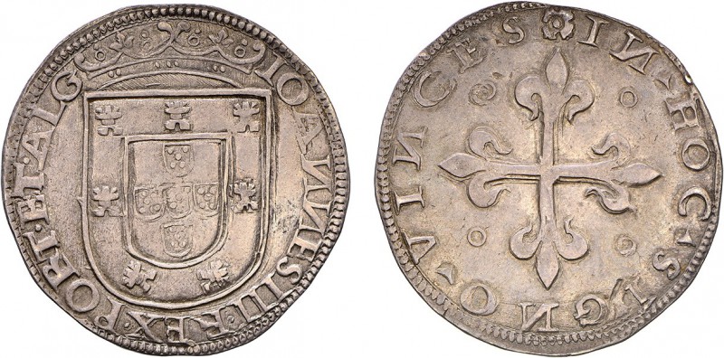 Portugal - D. João III (1521-1557)
Silver - Tostão, Lisbon, 3rd type, IOANNES.I...