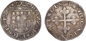 Portugal - D. João III (1521-1557)
Silver - Tostão, 3rd type, G.138.01/138.02, 8.48g, Almost Very Fine
