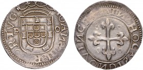 Portugal - D. João III (1521-1557)
Tostão, P-O, 3rd type, IOANS..PORTVG, off center, G.140.14.var/140.03, 8.70g, Almost Very Fine