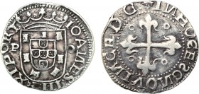 Portugal - D. João III (1521-1557)
Silver - Tostão, P-o, G.140.12, 8.63g, Almost Extremely Fine