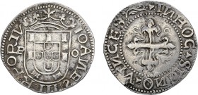 Portugal - D. João III (1521-1557)
Silver - Tostão, P-o, "NN" and "S" retrogrades, G.140.13, 8.50g, Very Fine