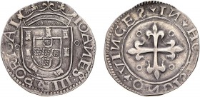 Portugal - D. João III (1521-1557)
Silver - Tostão, o-o, 3rd type, PORTGAL, G.144.-/140.15, 8.61g, Very Fine
