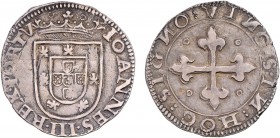 Portugal - D. João III (1521-1557)
Silver - Meio Tostão, 2nd type, G.88.04, 4.19g, Very Fine