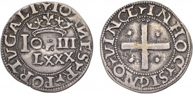 Portugal - D. João III (1521-1557)
Silver - Real Português Dobrado, IOANES, G.90.02, 6.98g, Almost Extremely Fine