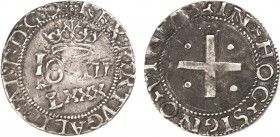 Portugal - D. João III (1521-1557)
Real Português Dobrado, REX, ..AL:D:D:G:C ("C" retrograde), field with rebound, G.90.09.var/90.15, 7.26g, Very Goo...