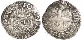 Portugal - D. João III (1521-1557)
Real Português, IOANES, Rare, G.67.01/68.01, 3.30g, Very Fine/Good