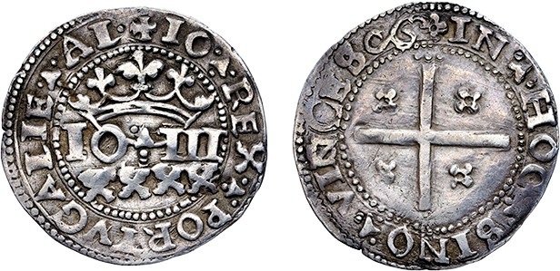 Portugal - D. João III (1521-1557)
Silver - Real Português, IO, G.68.05, 3.43g,...