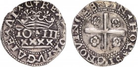 Portugal - D. João III (1521-1557)
Silver - Real Português, REX, G.78.01, 3.31g, Almost Very Fine