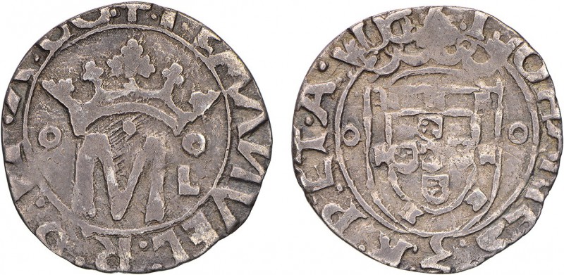 Portugal - D. João III (1521-1557)
Silver - Vintém, hybrid, +:I:EMANVEL../:I-OH...