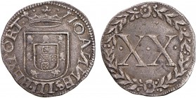 Portugal - D. João III (1521-1557)
Silver - Vintém, ..PORT, "NN" retrogrades, G.66.-, 1.50g, Very Fine