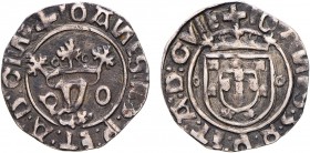 Portugal - D. João III (1521-1557)
Silver - Vintém, P-o, G.55.03, 1.74g, Almost Very Fine