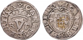 Portugal - D. João III (1521-1557)
Silver - Vintém, R-P/P-O, G.57.01, 1.75g, Very Fine