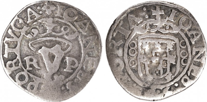Portugal - D. João III (1521-1557)
Vintém, R-P, R:PORT A, G.59.01/58.01, 1.67g,...