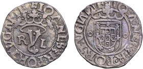 Portugal - D. João III (1521-1557)
Silver - Vintém, R-L, reverse: smooth arch, PORTVGALIE/PORTVGALIE, G.51.07, 1.80g, Choice Very Fine