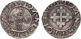 Portugal - D. João III (1521-1557)
Silver - Meio Vintém, G.20.04, 0.94g, Almost Extremely Fine