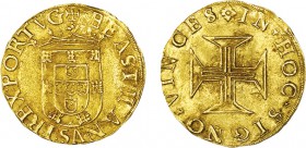 Portugal - D. Sebastião I (1557-1578)
Gold - 500 Reais, Lisbon, G.57.10, JS Se.16, 3.80g, Extremely Fine