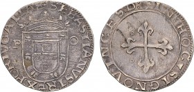 Portugal - D. Sebastião I (1557-1578)
Silver - Tostão, P-o, Porto, 1st type, G.42.02, 8.55g, Very Fine