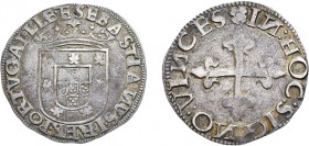 Portugal - D. Sebastião I (1557-1578)
Silver - Meio Tostão, Lisbon, 1st type, Very Rare, G.33.01, 4.07g, Almost Extremely Fine