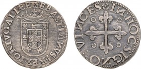 Portugal - D. Sebastião I (1557-1578)
Silver - Meio Tostão, Lisbon, 1st type, cleaned, G.34.01, 3.84g, Almost Extremely Fine