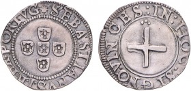 Portugal - D. Sebastião I (1557-1578)
Silver - Meio Tostão, PORTVG, cleaned, G.38.01, 4.05g, Very Fine
